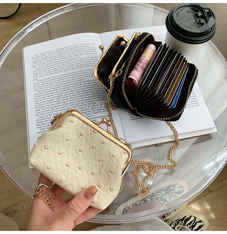 Torebka damska na jedno ramię, wzór strusia, mała torebka typu crossbody, tekstura popularna_voghion.com