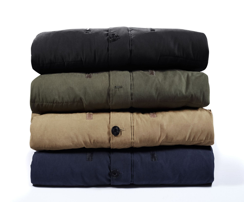 Man's Clothing Winter Cotton-padded Jacket Men's Medium Length Plus Fleece Thickened Large Size Loose Padded Jacket_voghion.com