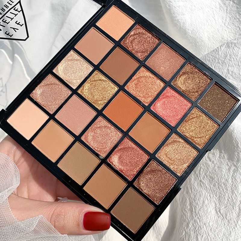 CoolBarbee 25-Color Pearlescent Multi-Color Influencer Same Style Matte Twenty-Five Colors Eyeshadow Palette_voghion.com