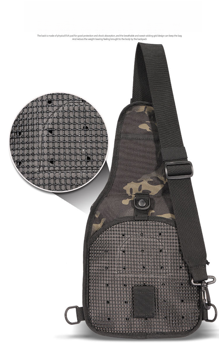 New Oxford cloth 600D encrypted enlarged camouflage chest bag shoulder bag outdoor bag crossbody bag tactical small chest bag_voghion.com