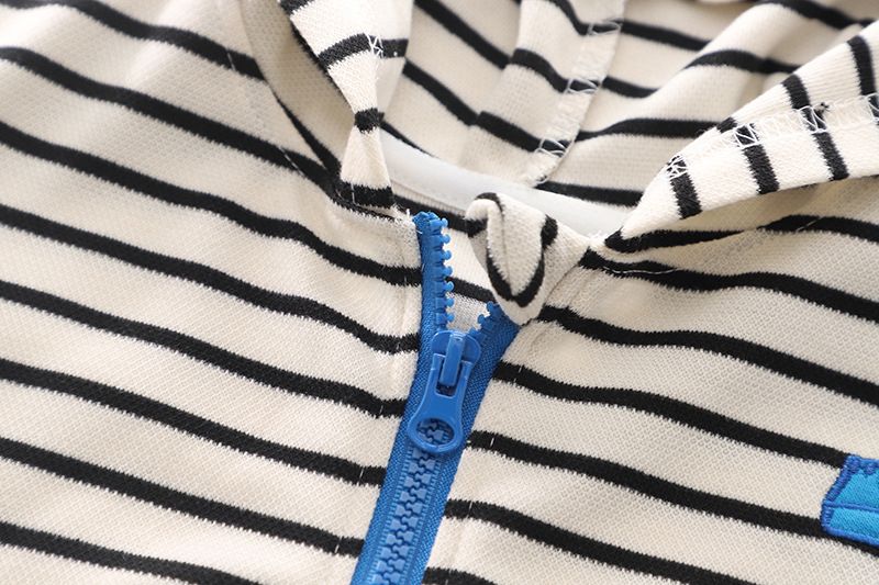 2024 abbigliamento felpe con cappuccio a maniche lunghe, top per bambini con strisce verticali, pullover girocollo per bambini e bambine,_voghion.com