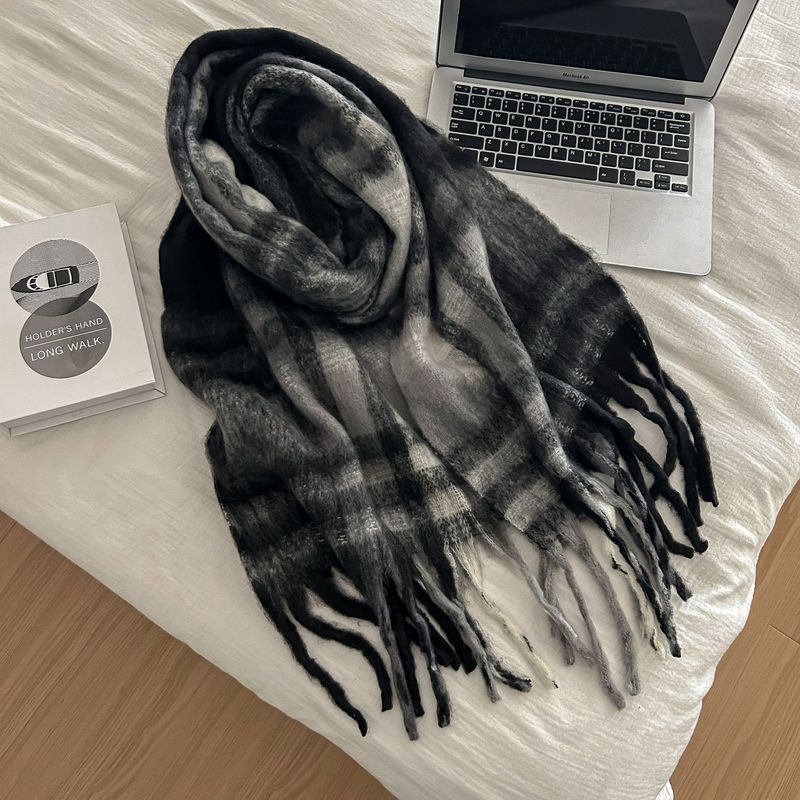 Sciarpa scozzese autunnale e invernale da donna, di alta qualità, nuova, versatile, calda, per coppie_voghion.com