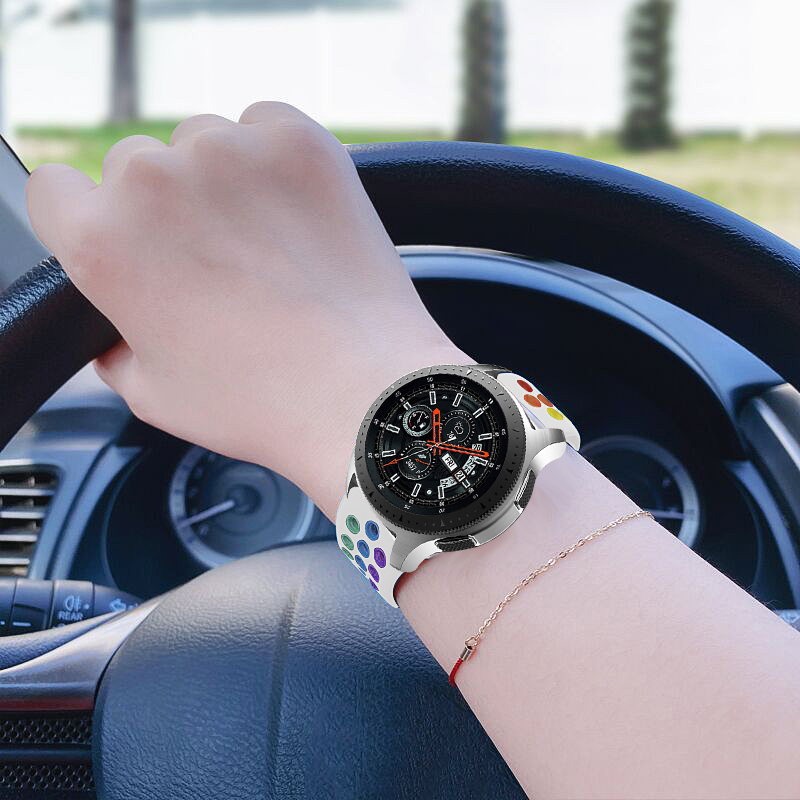 Curea din silicon 20 mm 22 mm pentru Samsung Galaxy 4 46 mm 42 mm 4 5 Active 2 Gear S3 brățară sport Huawei Watch GT 2 2e Pro_voghion.com