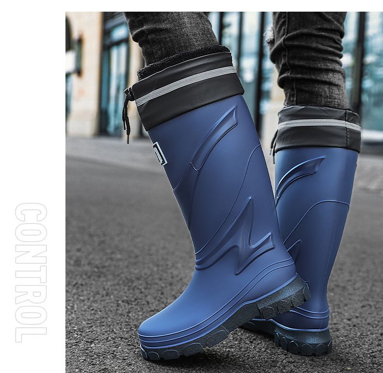 Wild Bird Association High Tube Waterproof Mouth Rain Boots Size 40-45_voghion.com