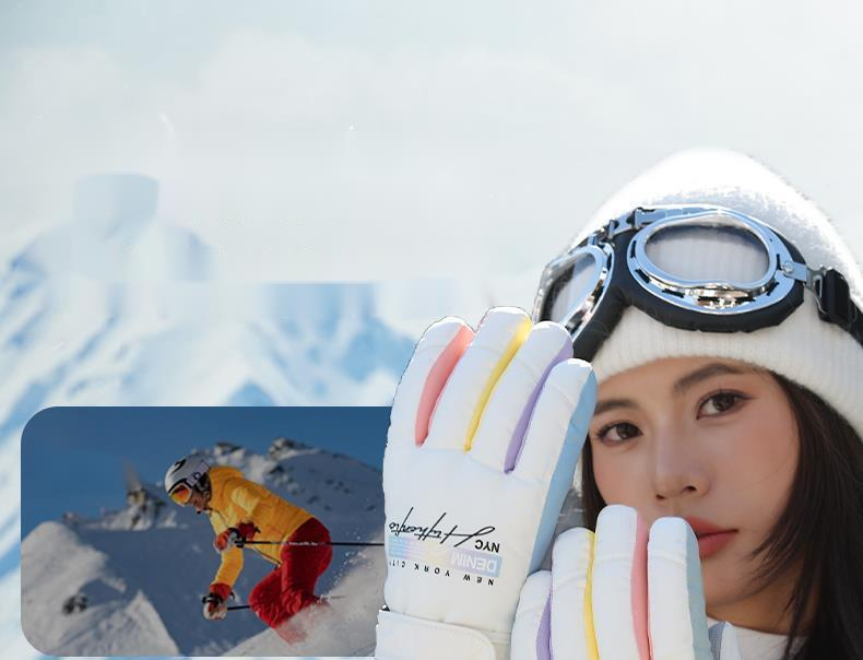 2024 Winter New Ski Gloves Thickened Riding Waterproof, Windproof, Cold Outdoor Touchscreen Motorcycle With Velvet For_voghion.com