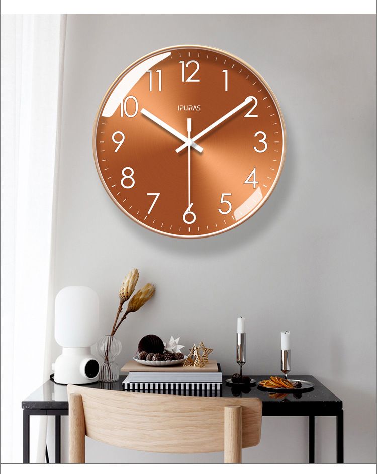 Yipula 6829 Living Room Classic Bedroom Wall Watch Modern Creative Light Luxury Silent Quartz Clock_voghion.com