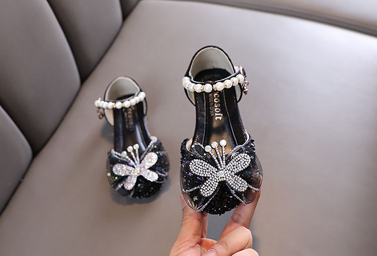 Neu Dame Baby Mädchen Mädchen Prinzessin Diamant Einzelnen Schuh Schuhe Dance_voghion.com