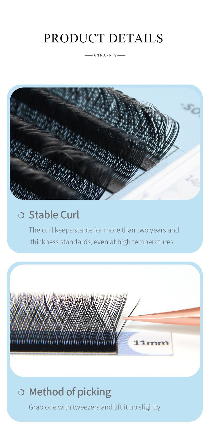 ANNAFRIS 4D YY Shape Eyelash Extension Makeup Mesh Net Cross 2D Y Shape Premade Fans Lash Extension Hand Woven Natural Soft Light Mink False Lashes_voghion.com