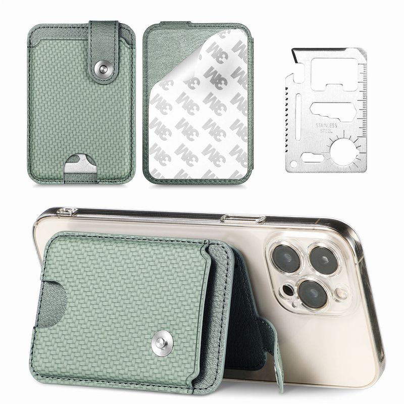 TechGlobe Cross-Border Wholesale Multi-Functional Universal Holder Case With Outdoor Tool Card Knife 3M Adhesive Back Sticker_voghion.com