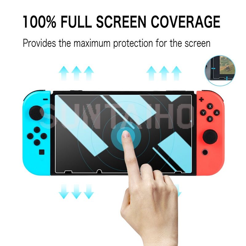 Schutz Glas für Nintend Schalter Gehärtetem Glas Screen Protector für Nintend Schalter Oled Glas Zubehör Bildschirm Film_voghion.com