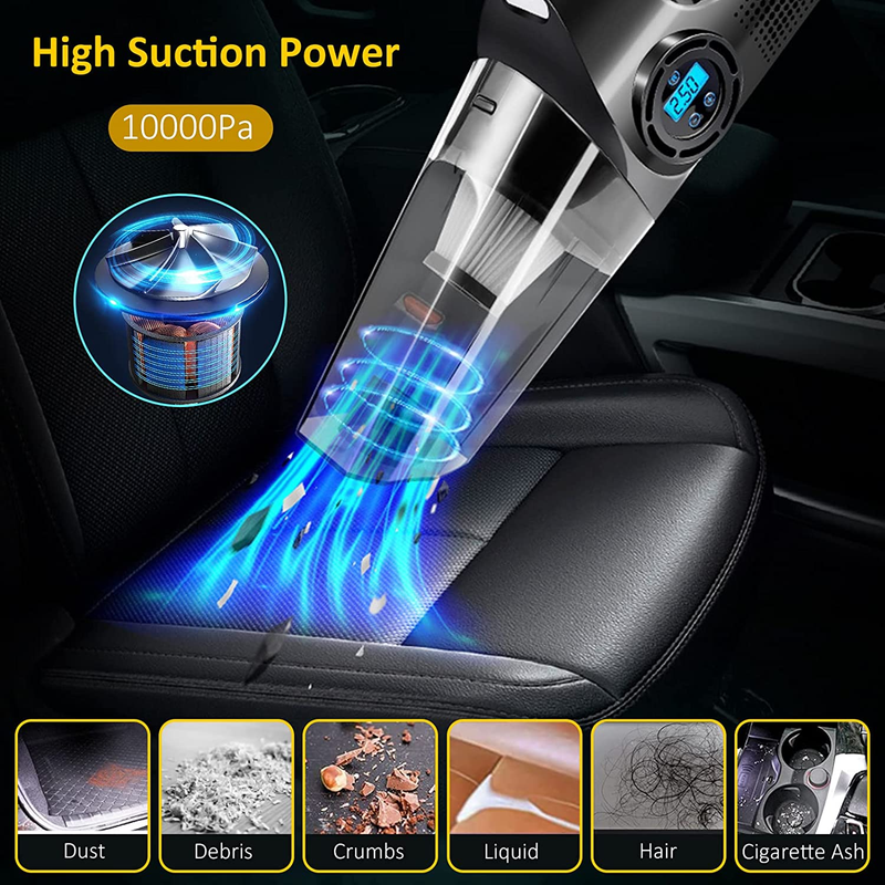 „Kabelloser Auto-Staubsauger, Inflationspumpe, Vakuumpumpe, tragbarer Mini-Roboter-Staubsauger für Auto, Zuhause, Desktop-Tastatur“_voghion.com