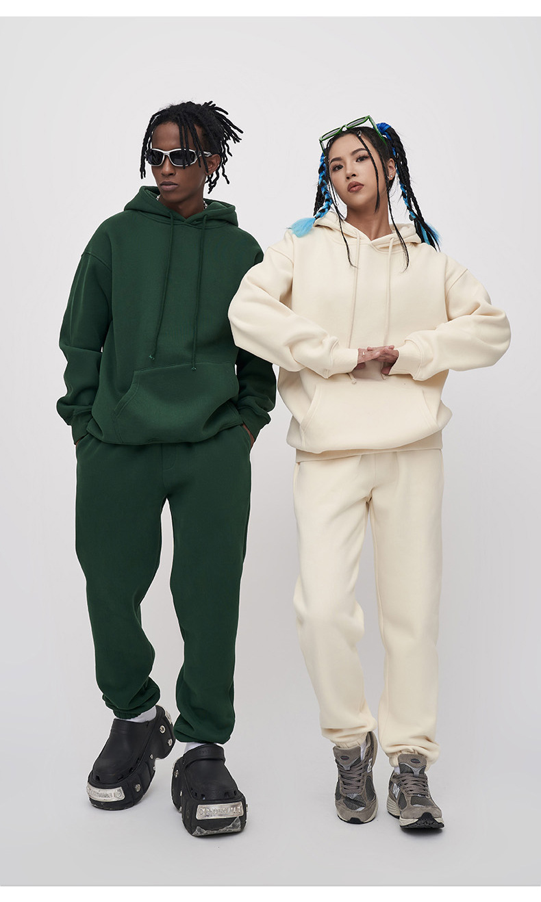 Vêtements pour hommes RFSD | Pull et pantalon en velours épais à capuche, couleur unie, marque tendance européenne et américaine, automne et hiver 2023_voghion.com