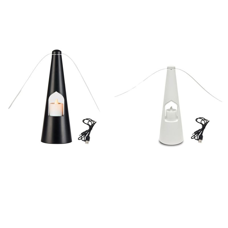 Repelente de insectos sin químicos, colgante con gancho y 2 aspas, para mesa de patio 425B_voghion.com
