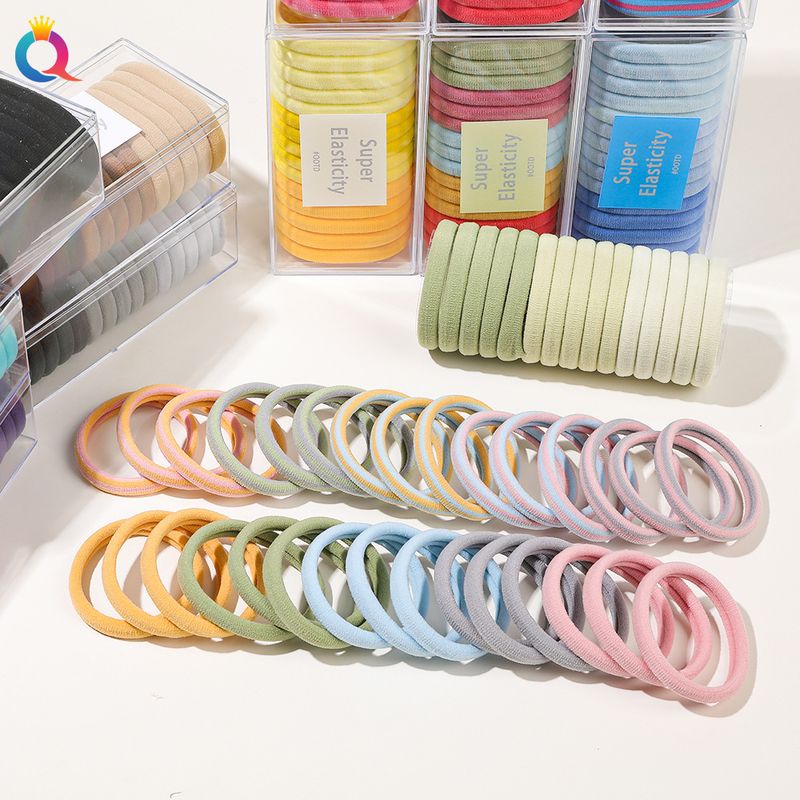 Set di elastici per capelli morbidi ed eleganti - Confezione da 15 pezzi con elevata elasticità, delicati sui capelli, colori alla moda per donne e ragazze_voghion.com