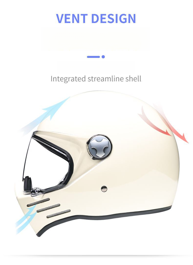 Motosiklet Harley Erkekler ve Kadınlar Cruiser Kask Ghost Rider Kişilik Tüm Mevsimler Bluetooth Uyumlu_voghion.com