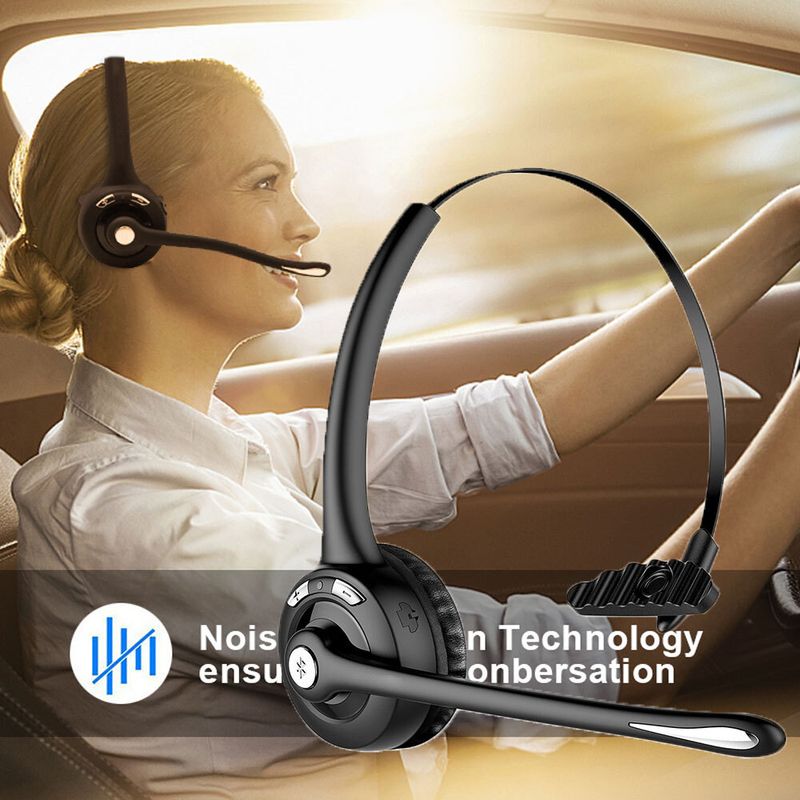 Casque sans fil avec micro, écouteurs Bluetooth pour PC, ordinateur portable_voghion.com