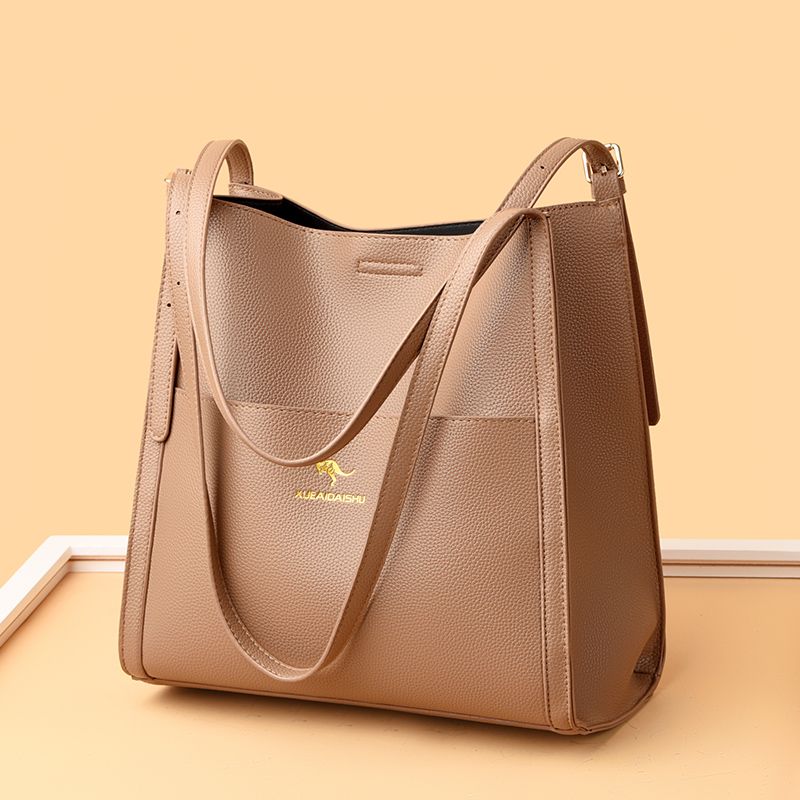 2024 New Leather Bucket Shoulder Women Purses Fashion Underarm satchel Messenger Bag For Shopping Large Capacity Tote_voghion.com