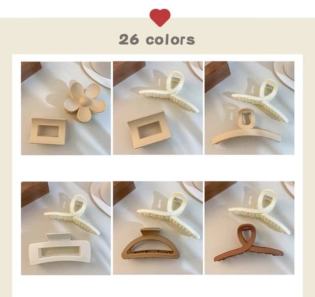 Set di copricapi nuove donne moda artiglio clip caffè nero acrilico grande artiglio per capelli coreano per ragazza clip barrette accessori per capelli_voghion.com