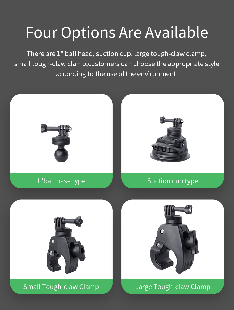 Quick installation suction cup mount compatible for GoPro vacuum adsorption fiess recording shooting action camera_voghion.com