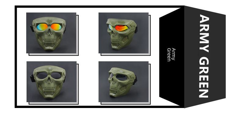 Cycling Eyewear New Goggles Mask Skull Head Motocross Outdoor Sports Riding Wind And Sand Goggles Tactical Mask_voghion.com
