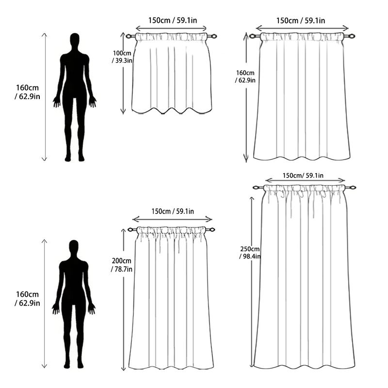 Leaf Door Curtain Rod Warp Knitted Lace White Solid Color Window Screen Curtain_voghion.com