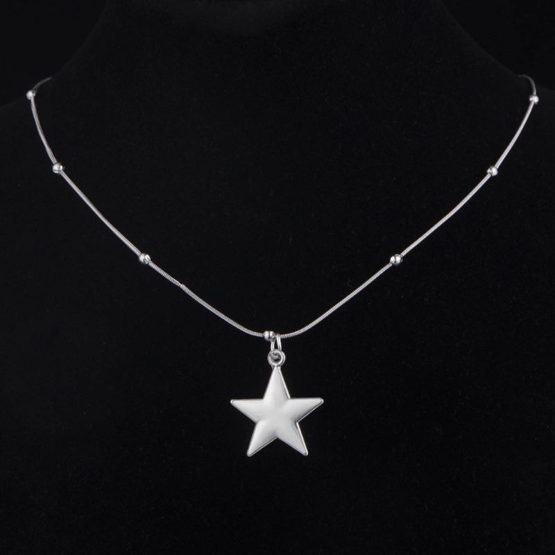 2025 Nieuwe aankomsten Elegante Y2K-sterketting, roestvrij staal, perfect voor vrouwen en meisjes_voghion.com