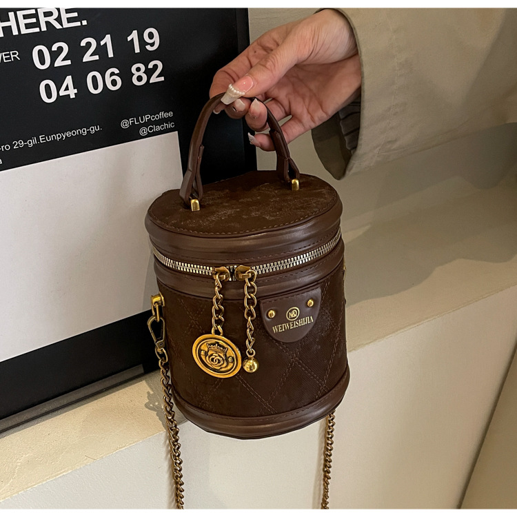 2024 m. Naujas Retro Bucket Krepšys, Universali grandinėlė, Madingas rankinis pečių krepšys, Didelės talpos madingas Crossbody Bag, madingas_voghion.com