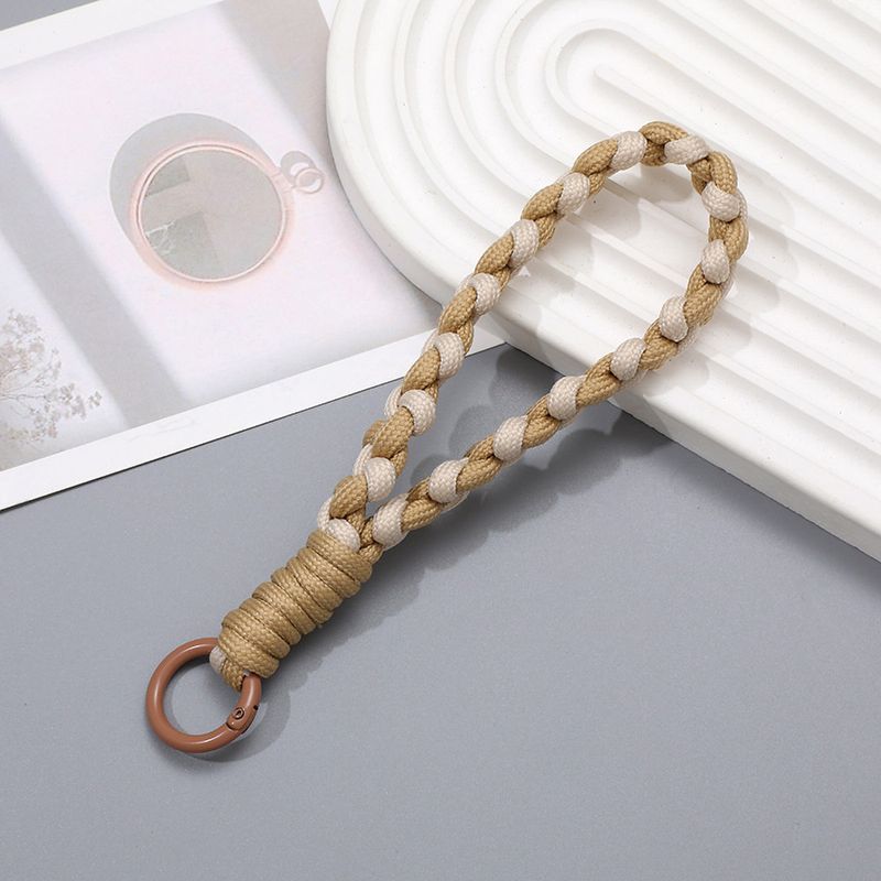 Mobiele telefoon lanyard hangend draagbaar gedraaid touw anti-verlies hanger modieuze sterke pols korte mobiele telefoon charms sleutelhanger_voghion.com