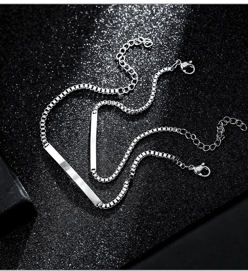 Hot Selg Titanium Steel Non Fading Jewelry, High-end And Niche, Suitable For Engraving Characters, Couple's Hand_voghion.com