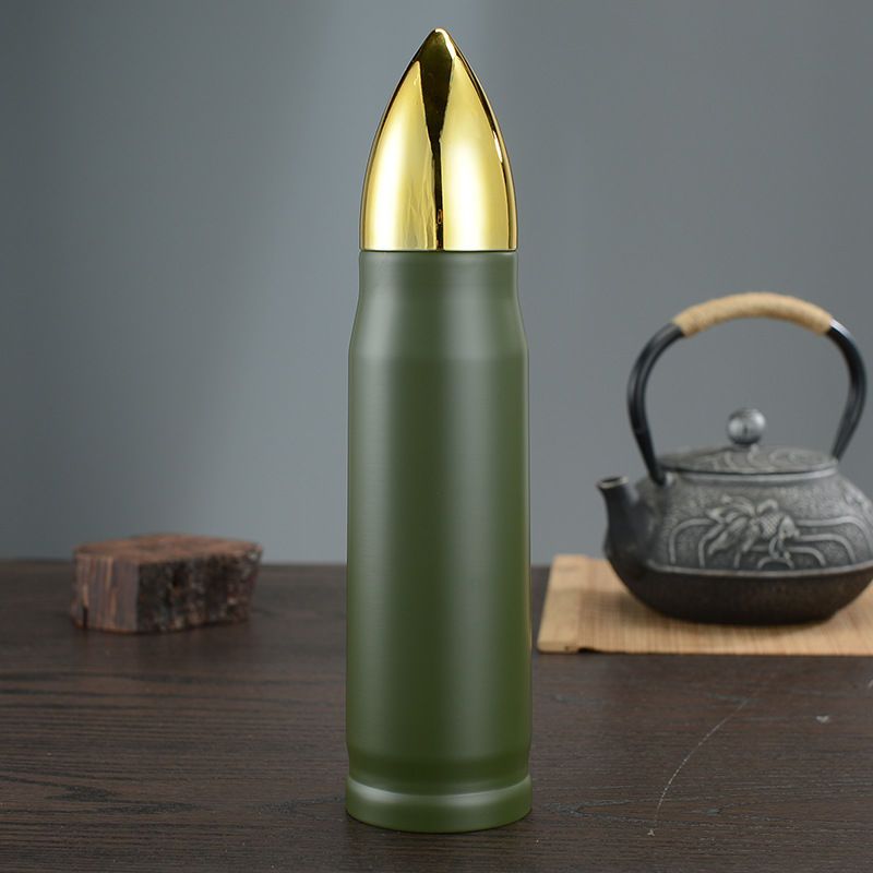 Vacuum Stainless Steel Insulated Double-Layer Bullet Rocket Portable Creative Department Store Gift Cannonball Water Cup_voghion.com