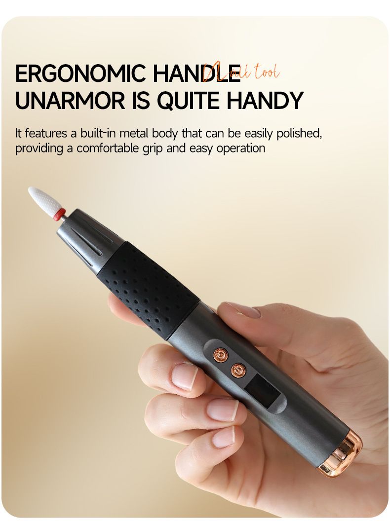 Dissolvant pour vernis à ongles et outil d'art rechargeable, stylo de meulage, petit polissoir à ongles portable_voghion.com