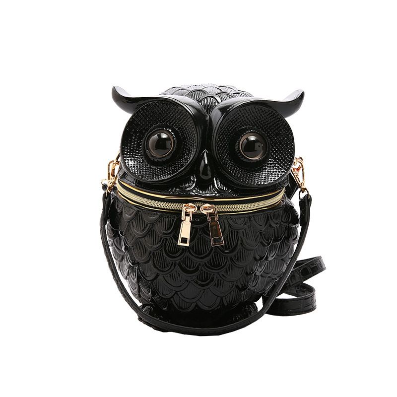 Textured Niche Crossbody For Women, Ins Style, Unique Handbag, Shoulder Bag, Owl-Shaped Embossed Box Bag_voghion.com
