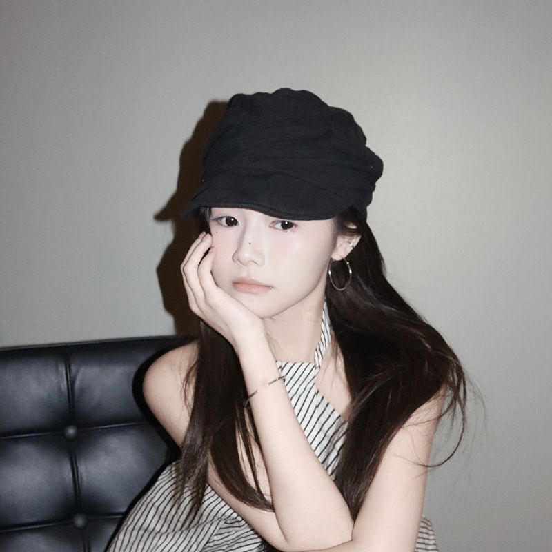 Ladies Spring Summer Thin Breathable Cotton Linen Avant-garde Cap Personalized_voghion.com