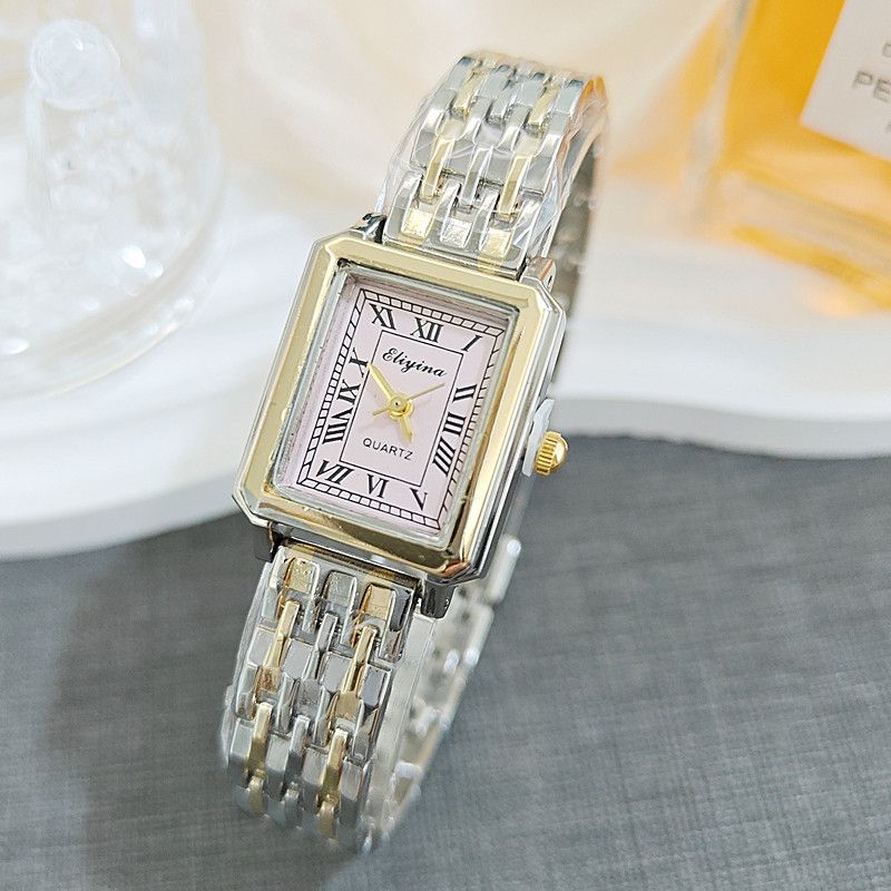 New Women's Watch Ins Style Classic Versatile Roman Numerals High-end Elegant Fashion Niche Light Square_voghion.com