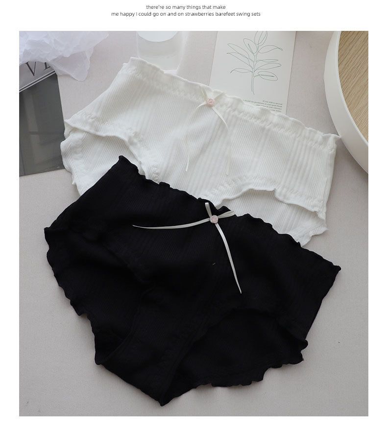 Slip da donna in cotone stile freddo, semplice, tinta unita, traspirante, di grandi dimensioni_voghion.com