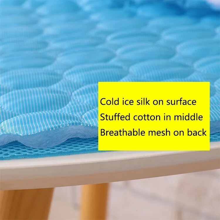 Tapis rafraîchissant pour animaux de compagnie, couverture douce de glace d'été, coussin de lit pour chien et chat, coussin de canapé Portable, Tour Camping Yoga, accessoires de couchage pour animaux de compagnie_voghion.com