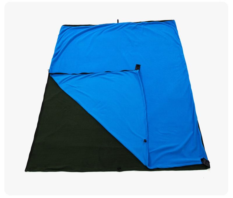 FleeceSchlafsackTragbarUltraleichtPolarReiseBettlakenFürErwachseneOutdoorCampingZeltBettWarmSchlafsackLiner_voghion.com