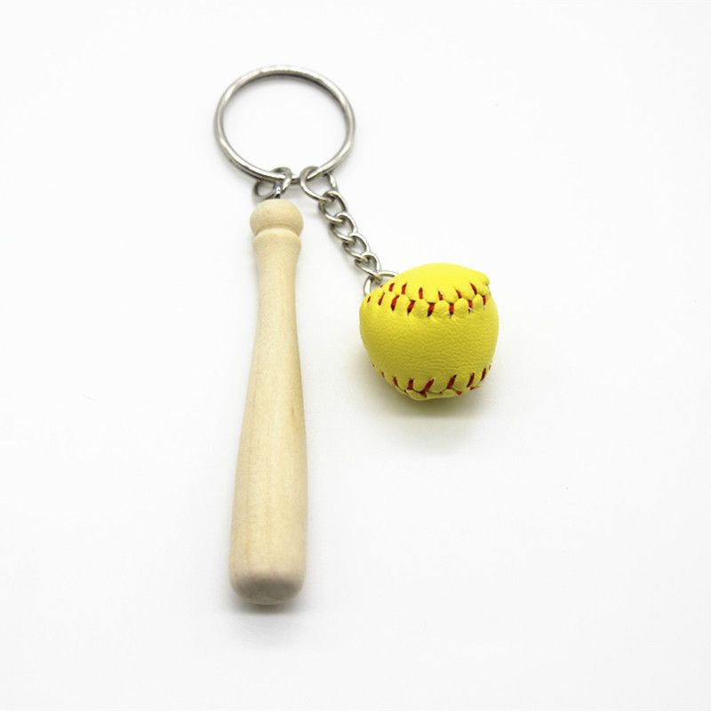 Transfrontalieră creativ lanț de chei de baseball pandantiv simulare Sport Baseball breloc pandantiv mașină cadou_voghion.com