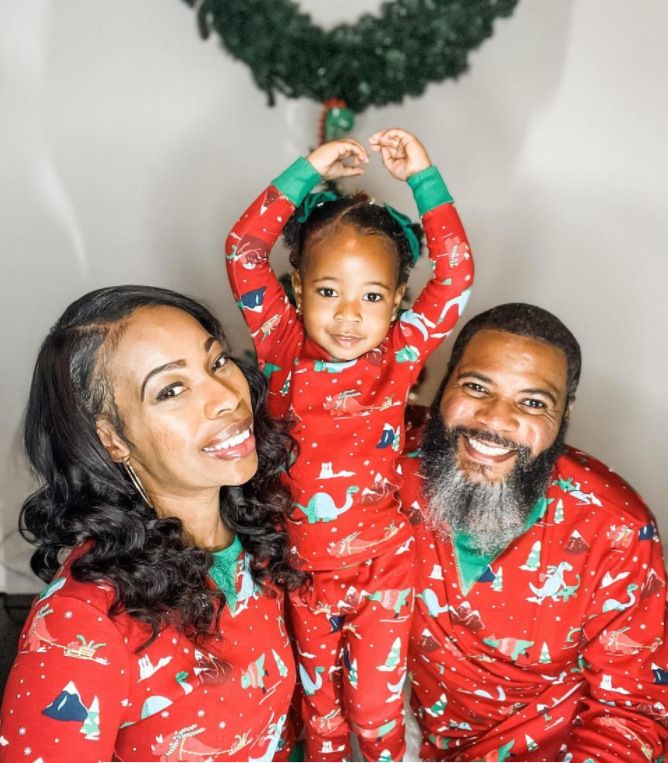 2022 New Christmas Printed Parent-Child Matching Long Sleeve Pajamas Set Homewear_voghion.com