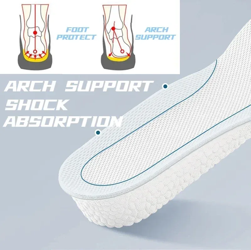 3.5cm2,5cm Invisible Heightening Insoles Unisex Heighten Insert Pads EVA Lifting Insole Heel Arch Support Taller Cushion_voghion.com