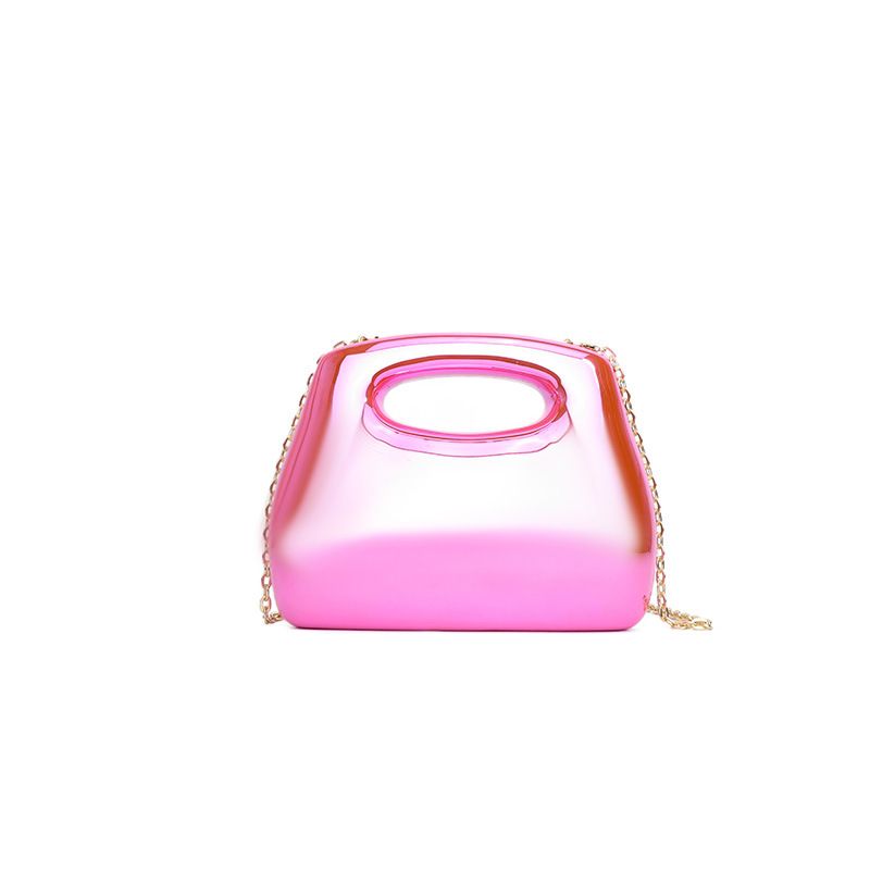 Borsa a tracolla versatile con catena da sera, piccola e quadrata, in acrilico lucido, 2024, nuova e semplice borsa da sera mondana_voghion.com