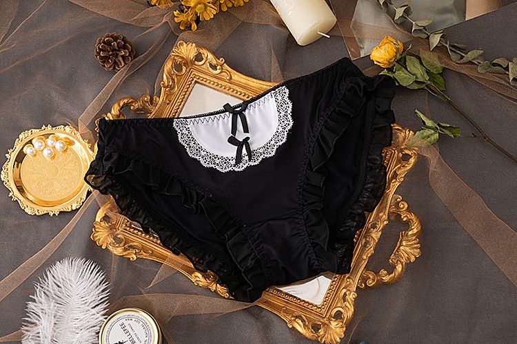 Intimo Mutandine a vita bassa in seta ghiaccio Mutandine in pizzo Mutandine da donna_voghion.com