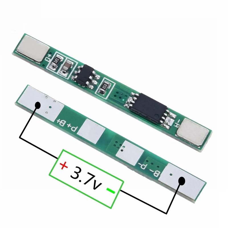 10PCS 3.7V Battery Protection Board Great IT 1S 3A li-ion BMS PCM Battery Protection Module pcm for 18650 Lithium Li-ion Battery_voghion.com