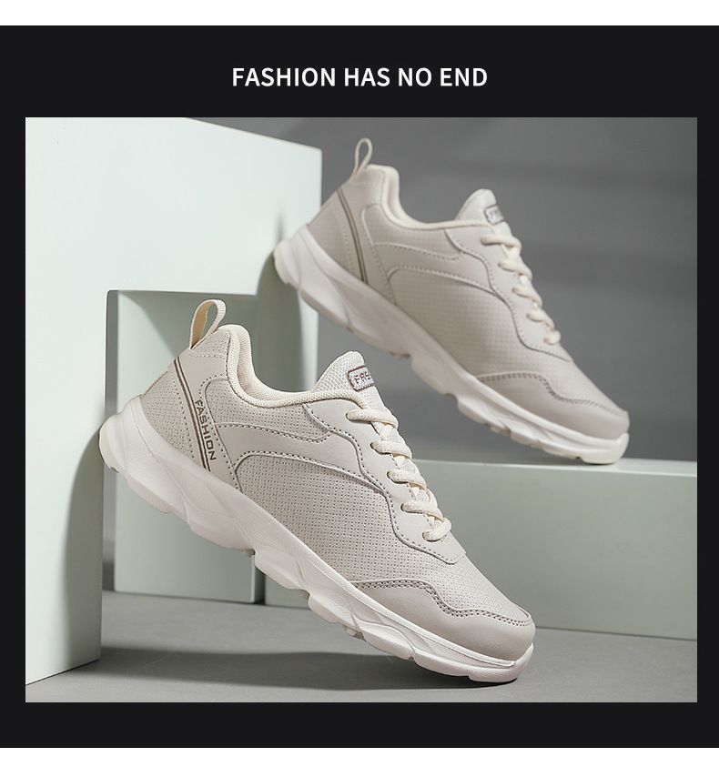 Tutto il lavoro da donna, pelle a fondo piatto, scarpe sportive nere pure, scarpe casual alla moda per i giorni di pioggia_voghion.com