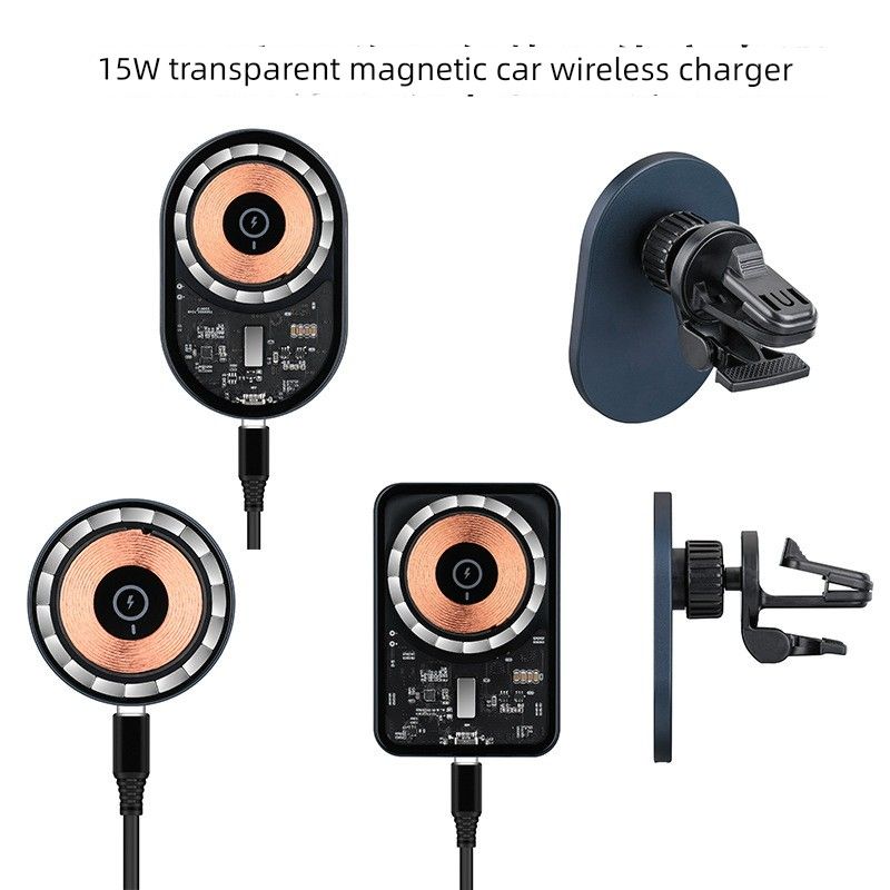 Caricabatterie wireless magnetico trasparente punk_voghion.com