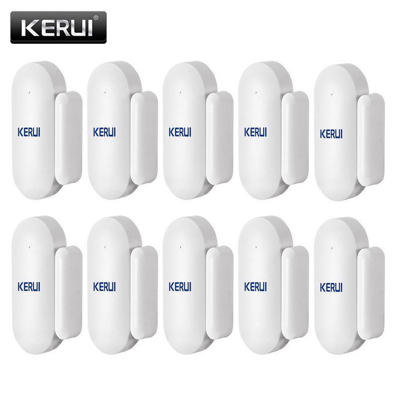 10 PCS Neue Drahtlose Mini Tür Fenster Magnetische Sensor Detektoren 433MHz Smart Home Sicherheit Für GSM WIFI Alarm System_voghion.com