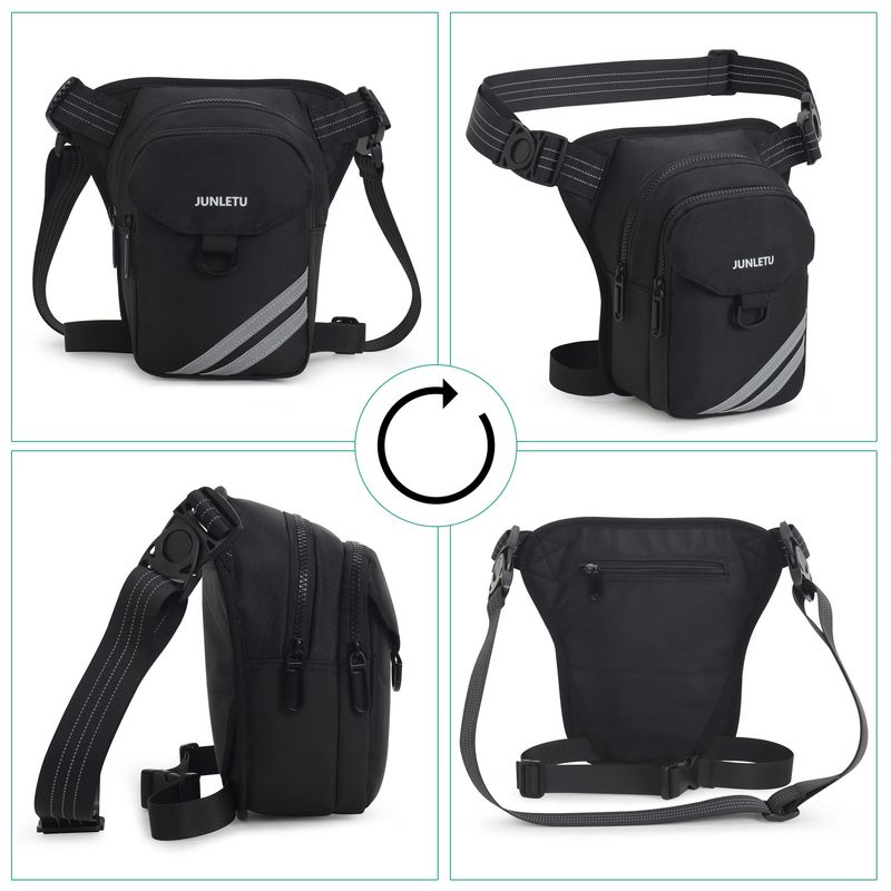 Nei Männer Këscht Bag Crossbody Multifunktionnelle Motorrad Been Bag, waasserdicht a grouss Kapazitéit_voghion.com
