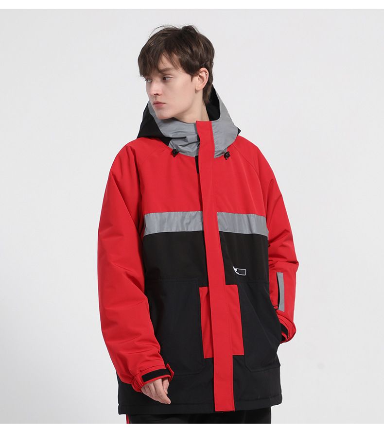 Nuova giacca da donna calda con clip in cotone impermeabile doppia tavola attrezzatura riflettente tuta da neve uomo_voghion.com