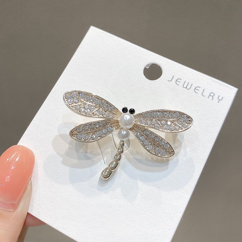Anti-light Brooch Women's High-end Decoration New Cute Dragonfly Collar Pin Blazer Pin Temperament Accessories Corsage_voghion.com