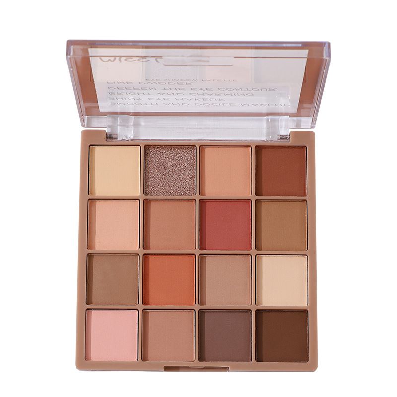 Net Red Same 16 Earth Cement Eye Shadow Plate Pearlescent Matte Shimmer Color Makeup_voghion.com